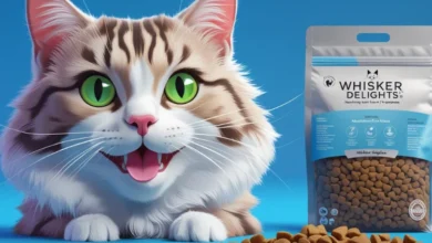 Cat's dry and wet food